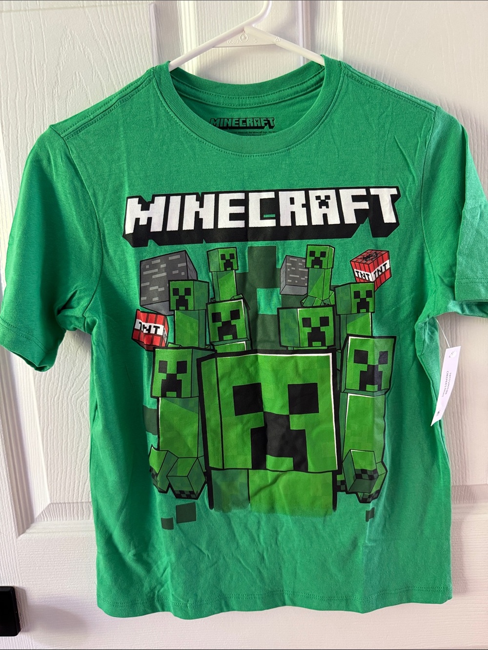 Minecraft Boys' Short-Sleeve Creeper Graphic Tee - Green